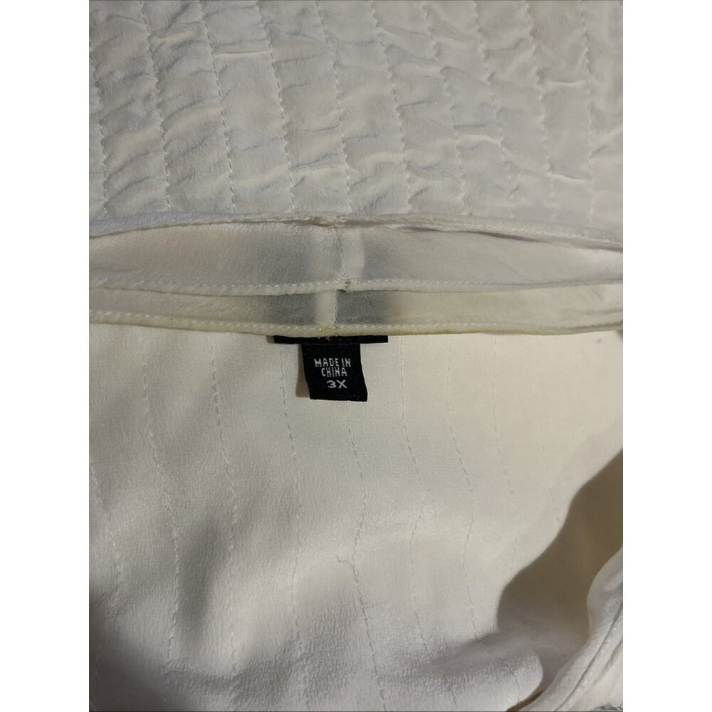 EILEEN FISHER Silk Quilted Boxy Jacket Cream Quiet Luxury Neutral Size 3X Plus - Picture 13 of 13